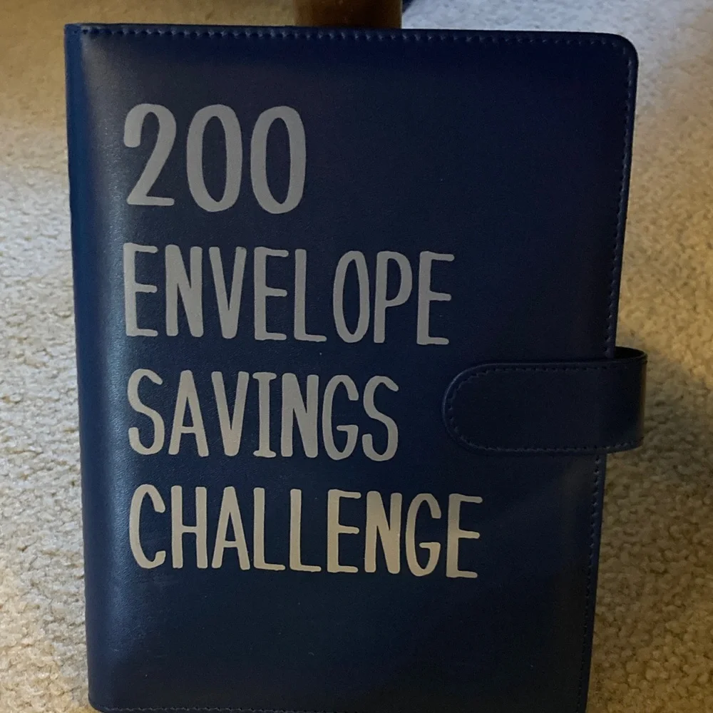 Blue Envelope Savings Challenge Binder